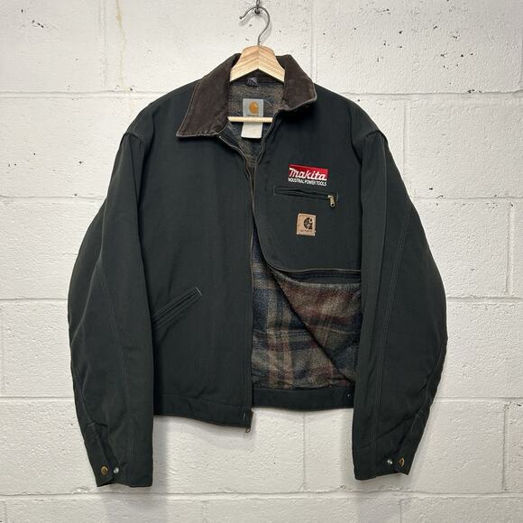 Carhartt Other - Vintage Carhartt Blanket-Lined Detroit Jacket “Charcoal”